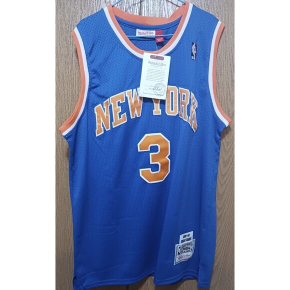 John Starks (Hardwood Classic)-(Knicks)-(Jersey)-(Blue)-(New)-(Size L)-$85.00 - Picture 3 of 15